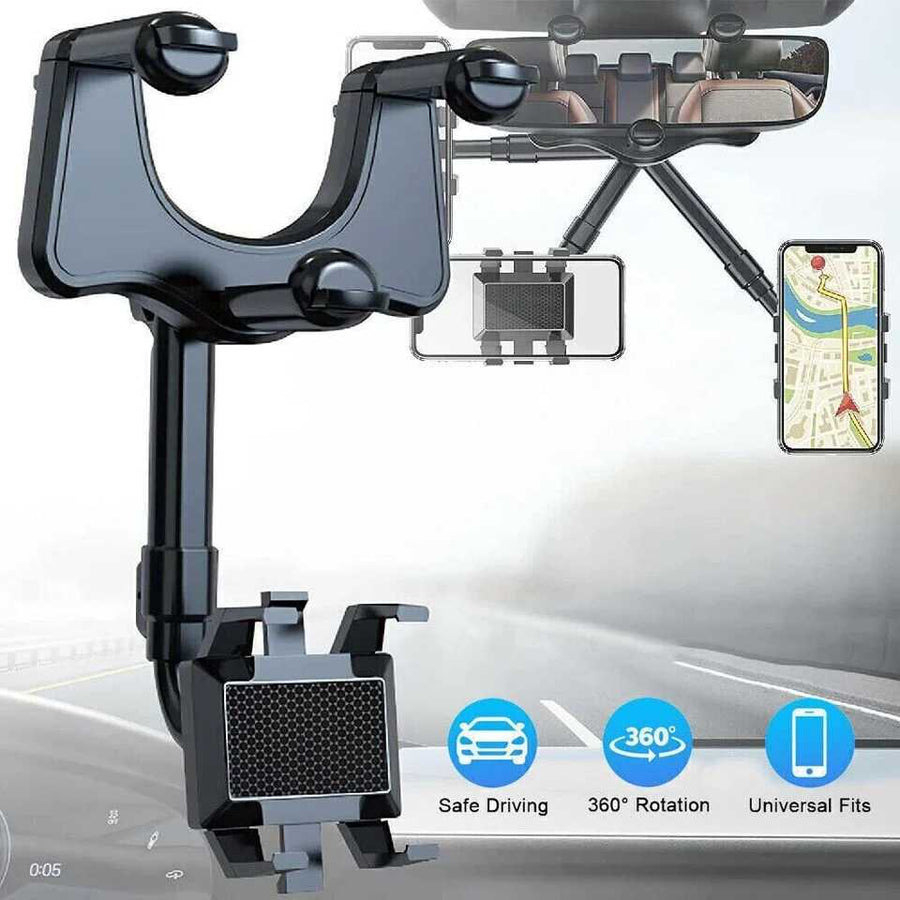 حامل هاتف سيارة قابل للدوران 360 درجة من فالكندروب ستور مع تصميم مرن وملائم للسيارات، مثبت بشكل آمن على لوحة القيادة